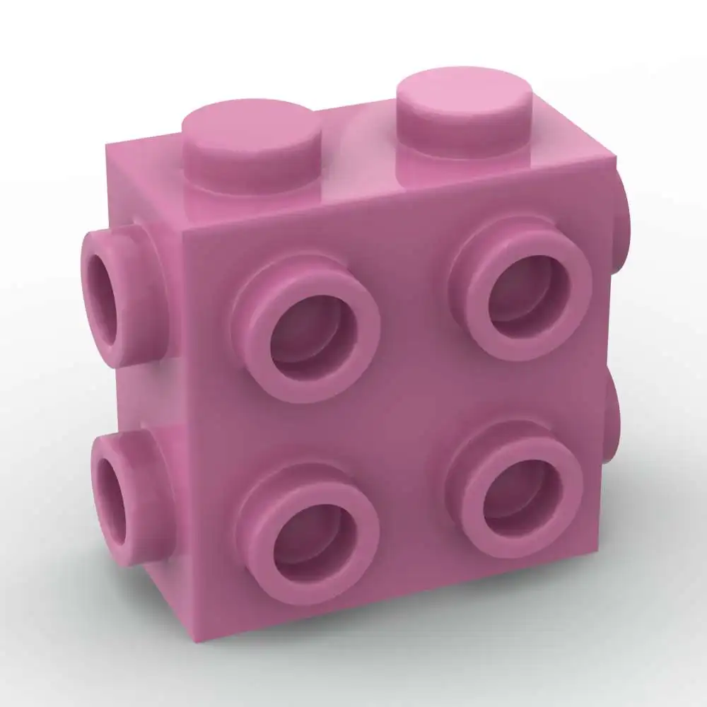 MOC 10PCS Part Bricks 67329 Modified 1x2x1 Building Blocks Set 2/3 With Studs On Sides Particle Puzzle DIY Toy Birthday Kid Gift
