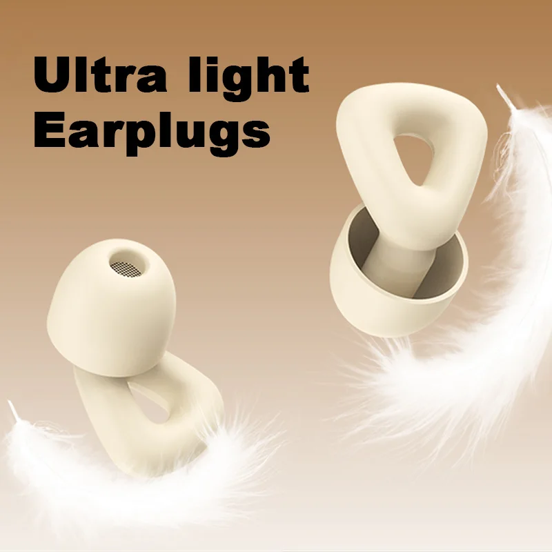 

Silicone Sleep Soundproof Earplugs Soft Comfort Ear Protector Swimming Waterproof Ear Plugs Anti-noise Reduction Travel Earplugs