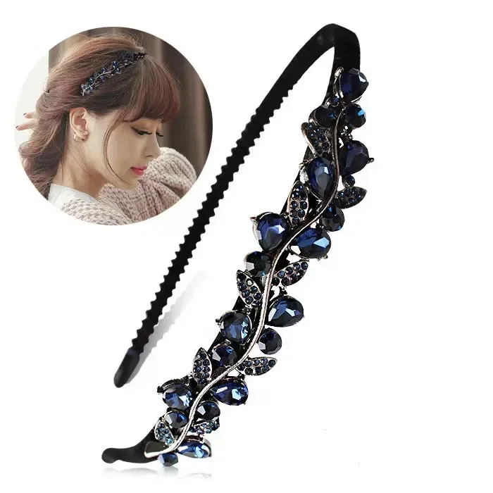 Wholesale New Gem Baroque Headbands For Women Girl Rhinestone Diamond Luxury Hair Accessories Geometric Flower Girls Hairbands