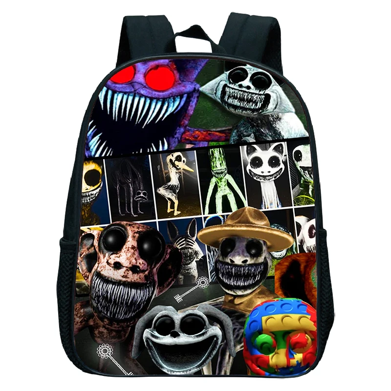 Borsa da scuola materna per bambini gioco zaino stampato in zomaly borse da scuola da 12 pollici per ragazzi in età prescolare ragazze Bookbag Toddler Small Daypack