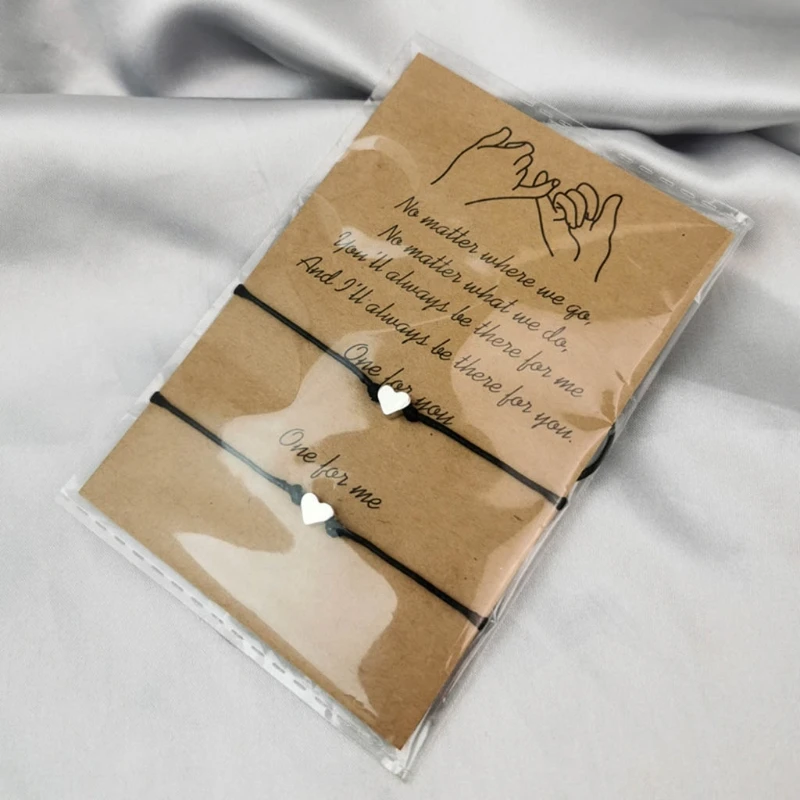 Couple Special Heart Bracelet Gift for Boy/Girlfriend Alloy Bracelet Adjustable