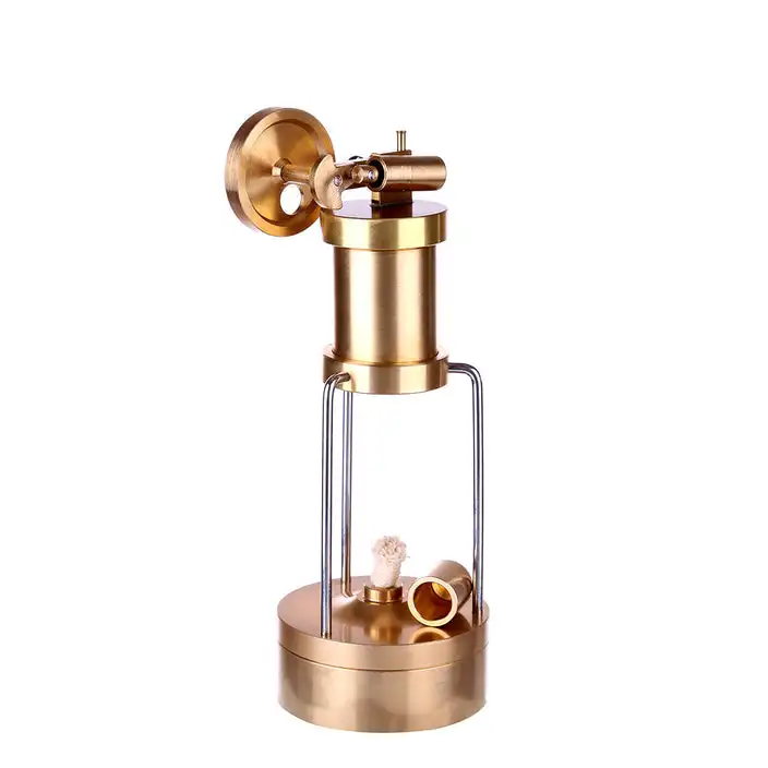 Vertical Boiler Miniature Brass Single Cylinder Steam Engine Metal DIY Model Kit Toy