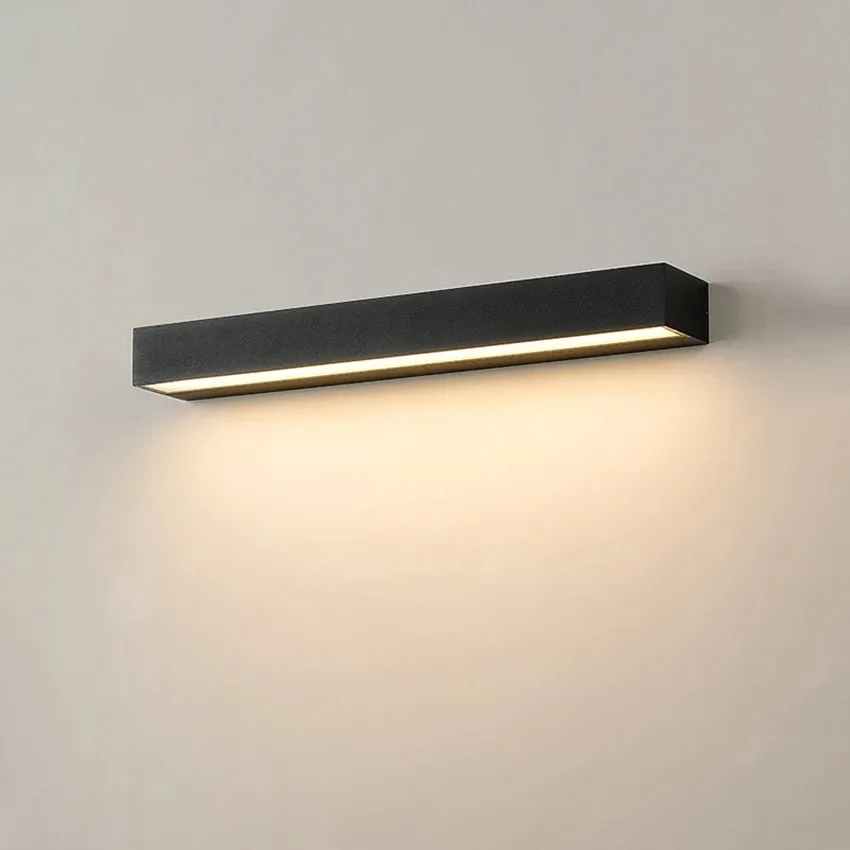

12W 18W 30W LED Wall Lamp Outdoor Waterproof Strip Wall Lights Porch Sign Lighting Courtyard Garden Decor Light Fixture Aluminum