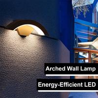 Moon Shape Wall Lamp Waterproof Lamps Indoor Washer Lights Light Solar Sconce Modern Warm White Lighting AC85-265V Wall Mounted