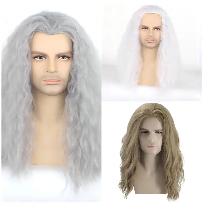European and American men's cosplay , long curly hair, Halloween Eddie wig