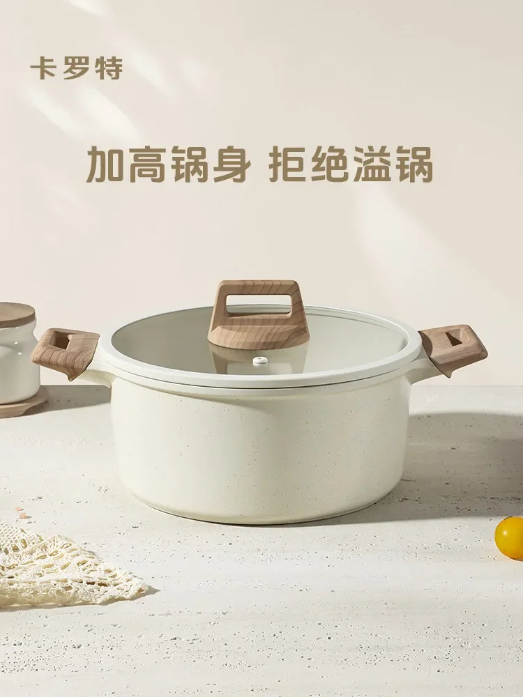 non-stick cookware set - all-in-one steamer, fry pan, and pot for gas and induction cooktops - perfect for noodles and more!