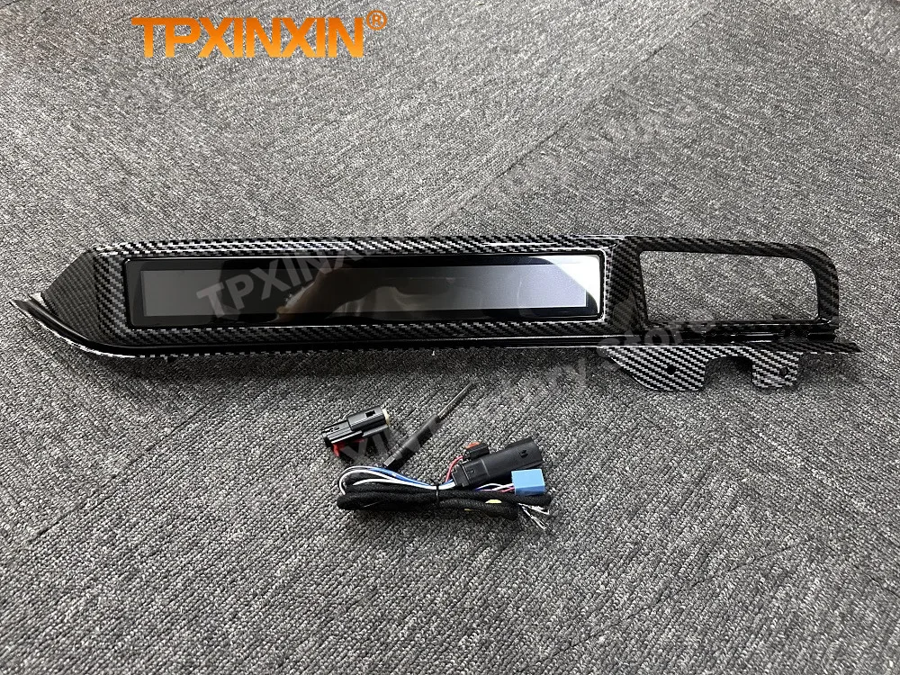 Carbon fiber LCD Instrument Cluste For Ford Mustang 2015~2021 Co pilot Android Display Virtual Cockpit Instrument Plug and Play