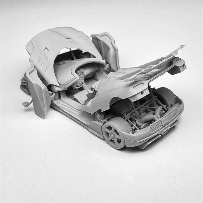 **Pre-order ** DCM 1:64 Koenigsegg One:1 full open Silver /White limited499 Diecast Model Car