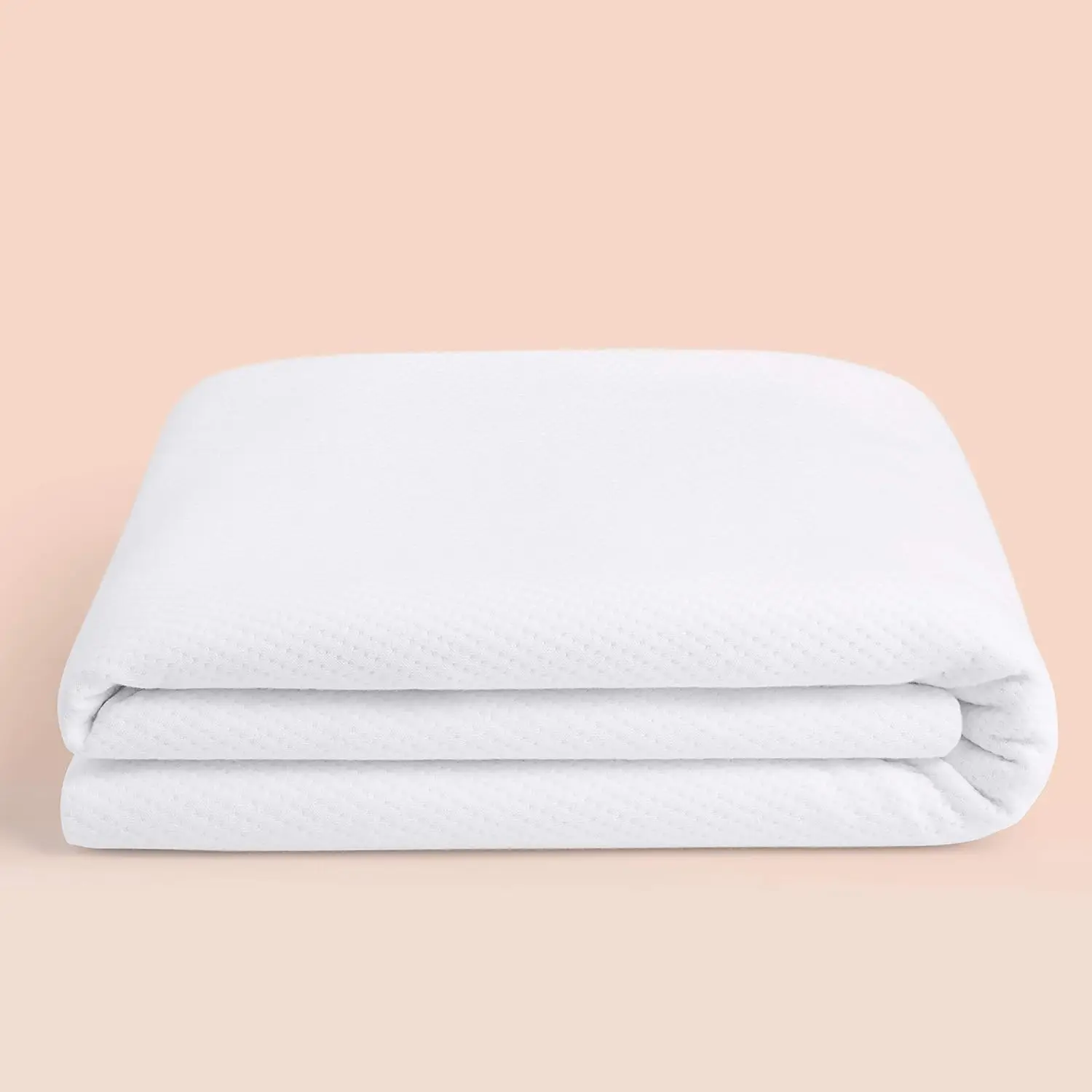 Queen Size Waterproof Mattress Protector in White, Hypoallergenic and Breathable for Comfortable Sleep