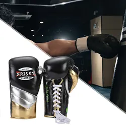 Boxing Gloves Professional Comfortable PU Leather Breathable Punching Bag Gloves for Home Gym Grappling Kickboxing MMA Muay Thai