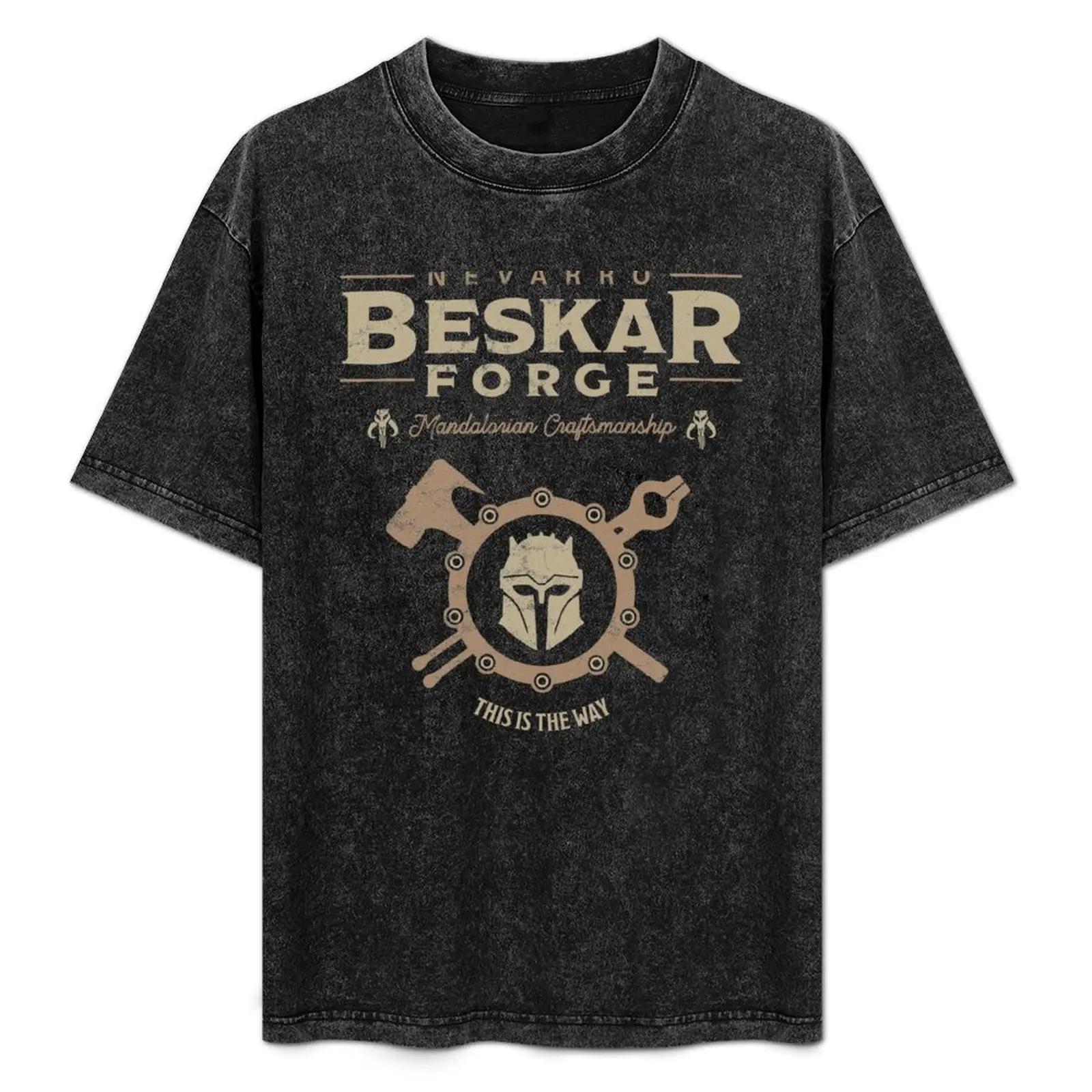 Beskar Forge Sand T-Shirt korean fashion cotton graphic tees tops summer shirt mens tall t shirts