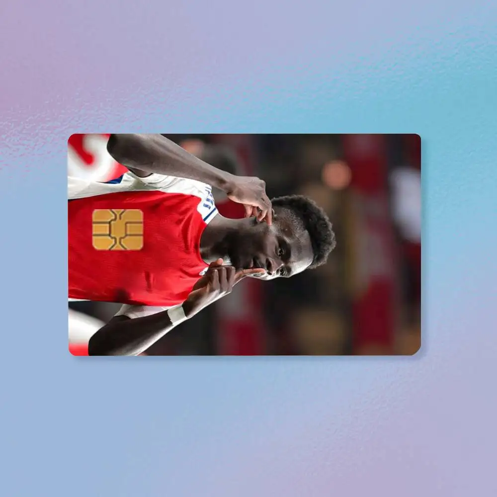 Epc B-Bukayo S-Saka soccer   Credit Card HD Stickers Premium matte film effectively prevents fingerprints and daily abrasion.