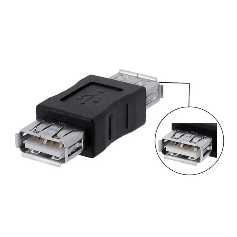 

USB 2.0 Data Cable Adapter for PC TV, Female To Female USB Micro Sd Extender, 1 Piece