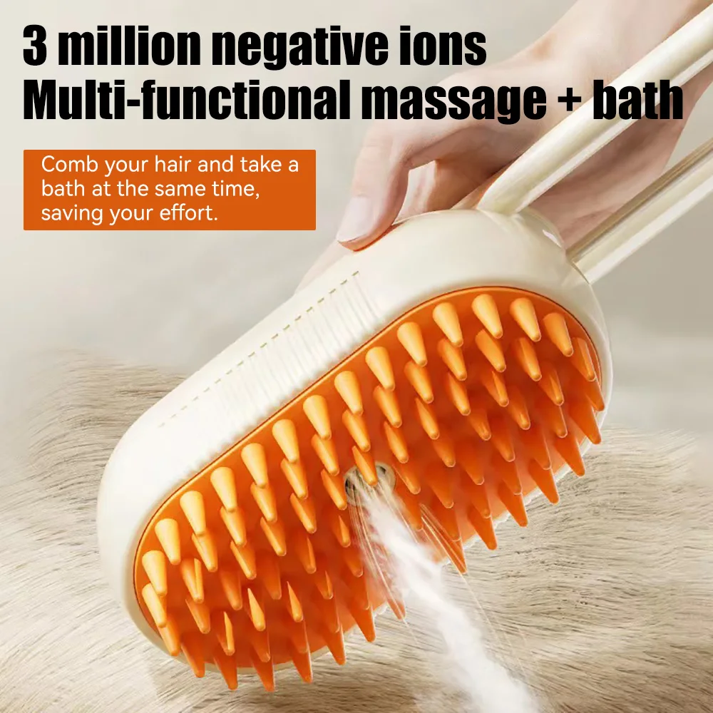 Explosive Pet Comb Cat and Dog Electric Spray Massage Comb One Touch Spray Anti Flying Hair Massage Bathing Cat Comb