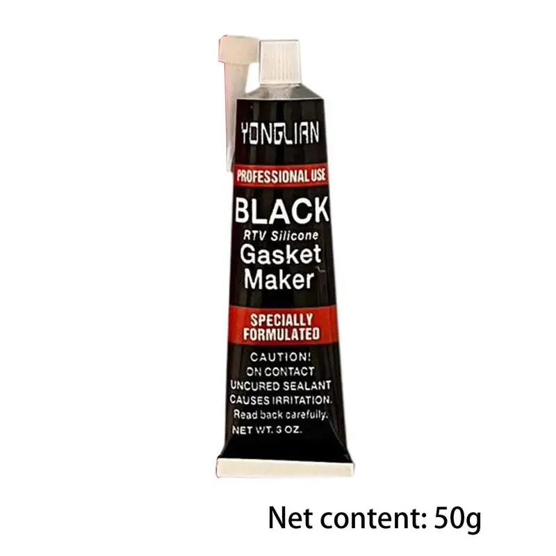 Sellador negro sin silicona para coche, pegamento adhesivo Universal impermeable y resistente al aceite, herramienta de reparación de automóviles,