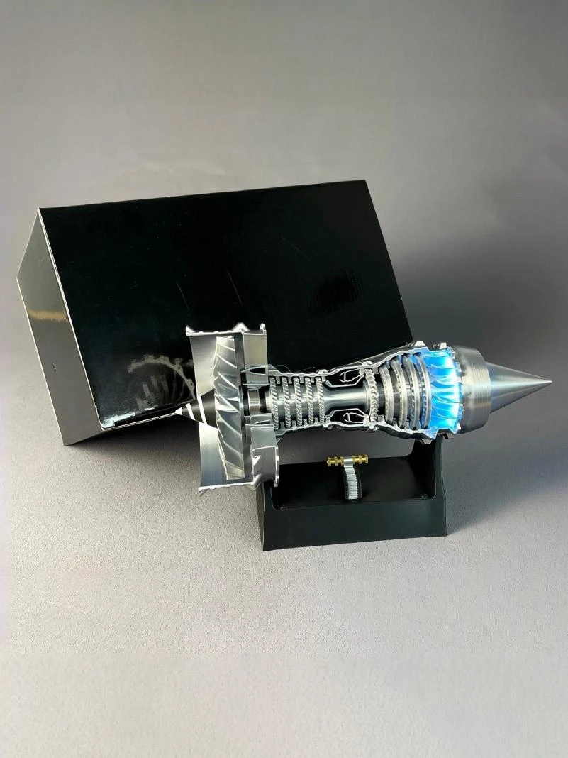 Aircraft engine models can be assembled by starting small precision mini sci-fi children's boys manual assembly
