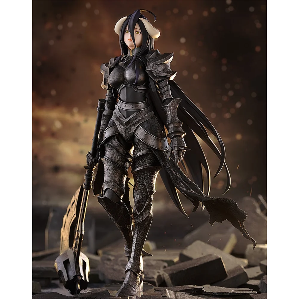 100% شركة Good Smile الأصلية المنبثقة Parade Overlord Albedo Armor Ver. L مجموعة ألعاب نموذج لجسم الرسوم المتحركة #5