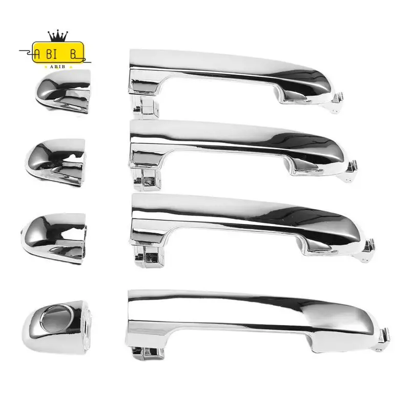 ABIB -4 Pcs Exterior Door Handle Chrome For Kia Forte Koup CERATO 2010-2013 82651-1X010 82662-1X010 82651-1M020 82652-1M240