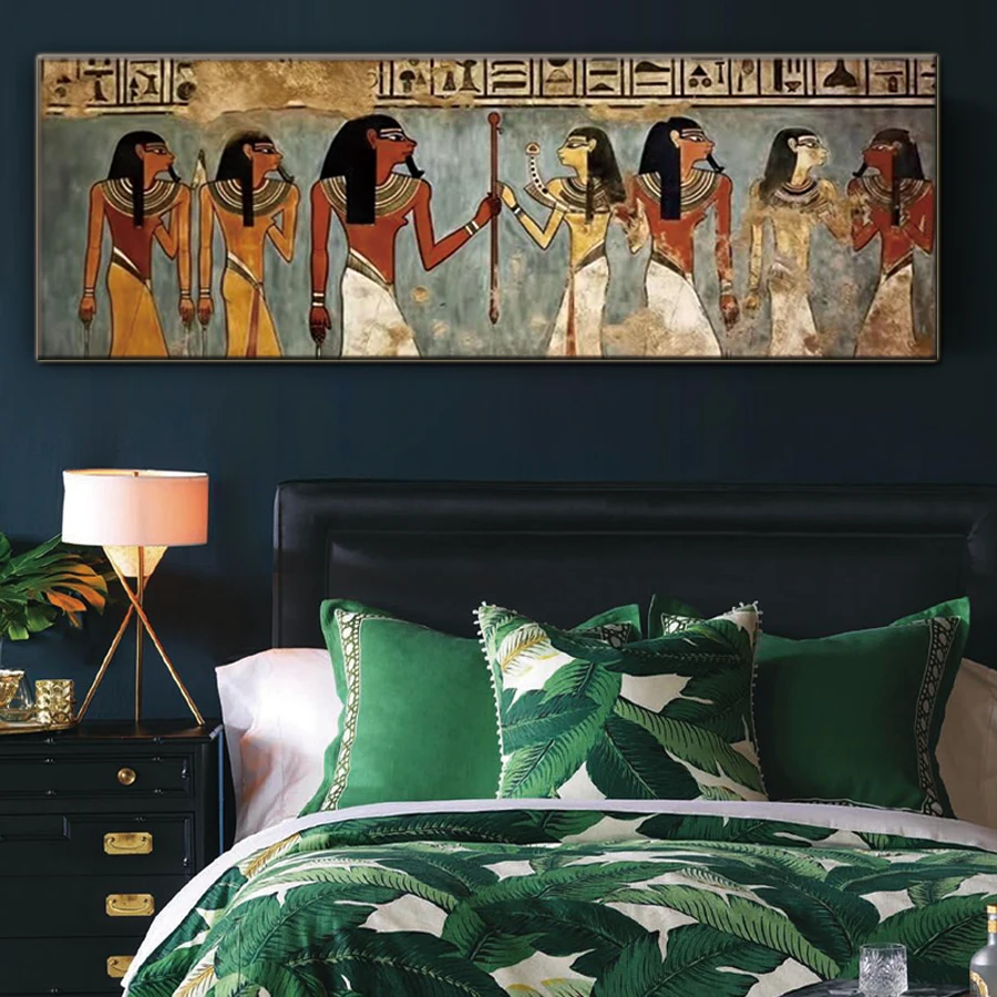 Big size Ancient Egypt Murals 5D Diamond Painting Portrait Diamond Mosaic Abstract full Diamond Embroidery Painting Home Decor