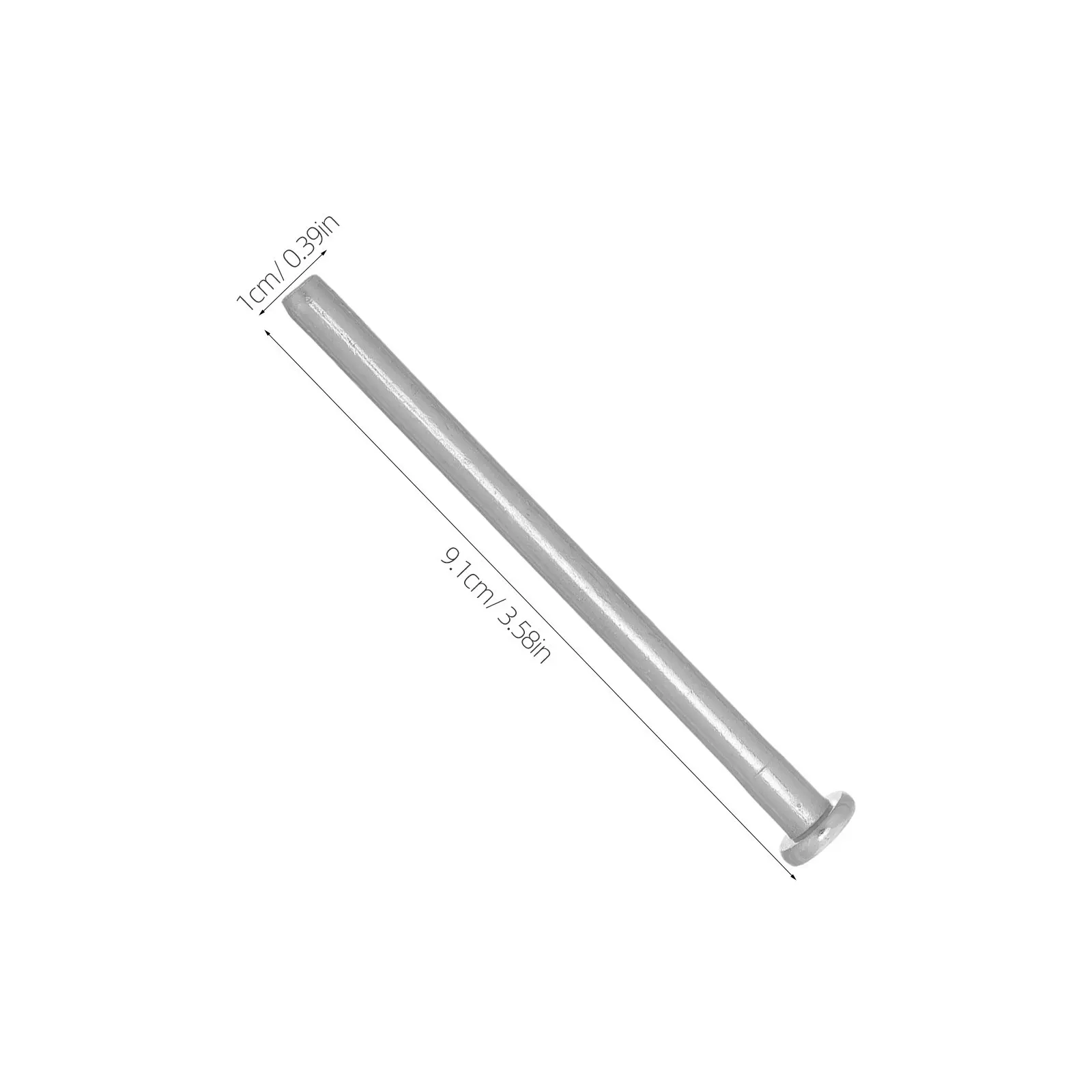 8Pcs Interior Door Hinge Pins 3.5 Inch 9.1cm High Precision Metal Round Corner Pins for Wood Doors Easy Replacement Silent