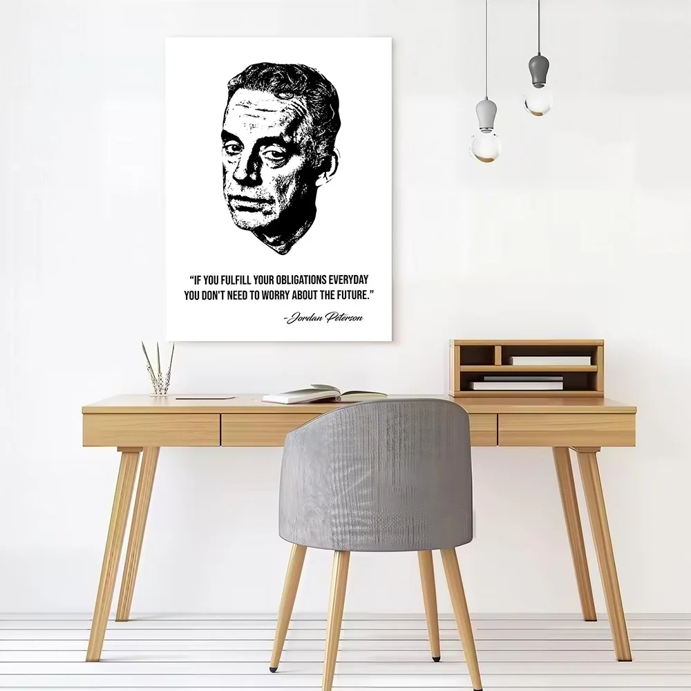 Jordan Peterson Quotes Poster Canvas Wall Art Personalized Print Modern Painting Perfect Gift for Decorative Paintings Wand Deko
