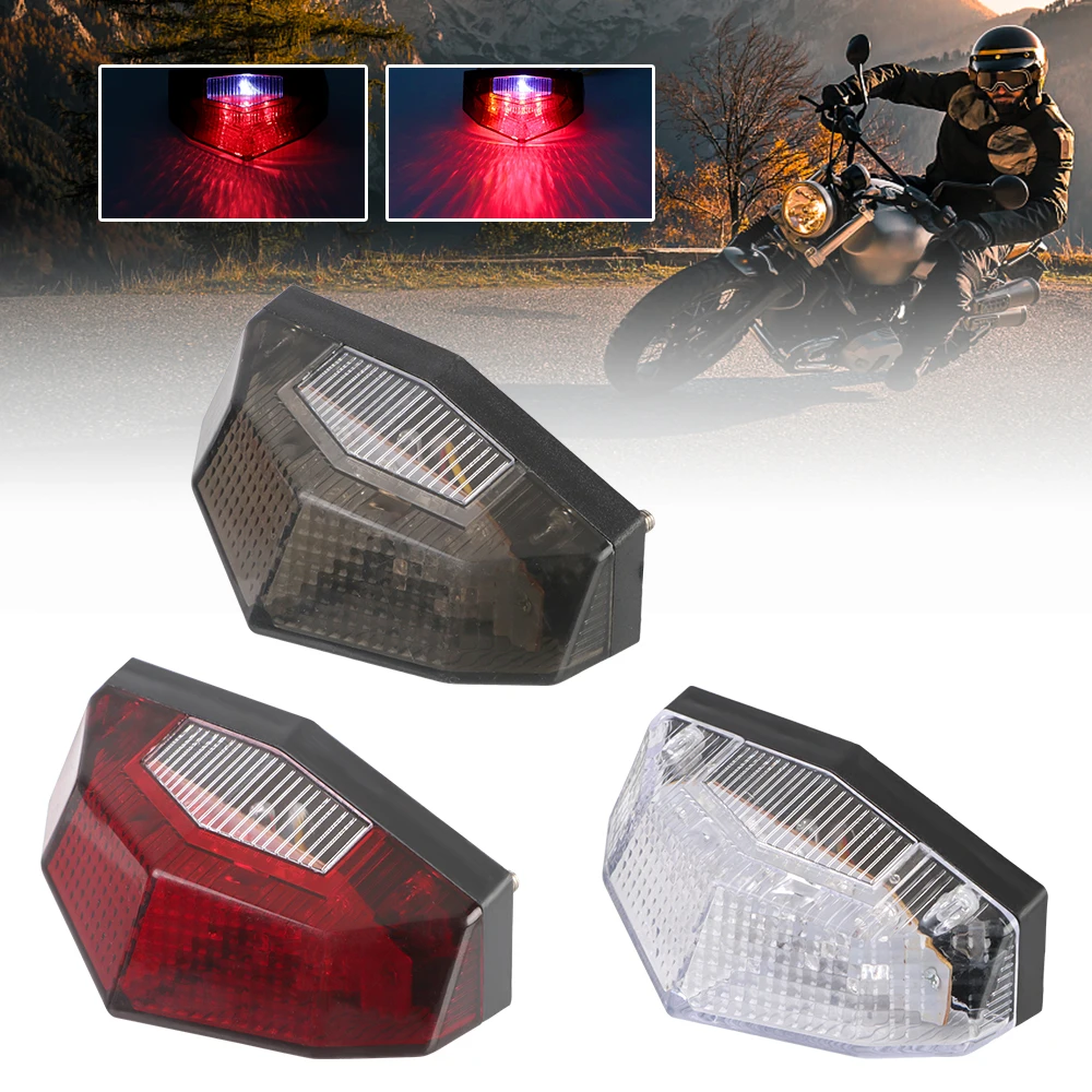 

Motorbike Blinker Motorcycle Signal Indicator Universal Stop Brake Lights Moto Accessories Turn Signals 11 LED Tail Light