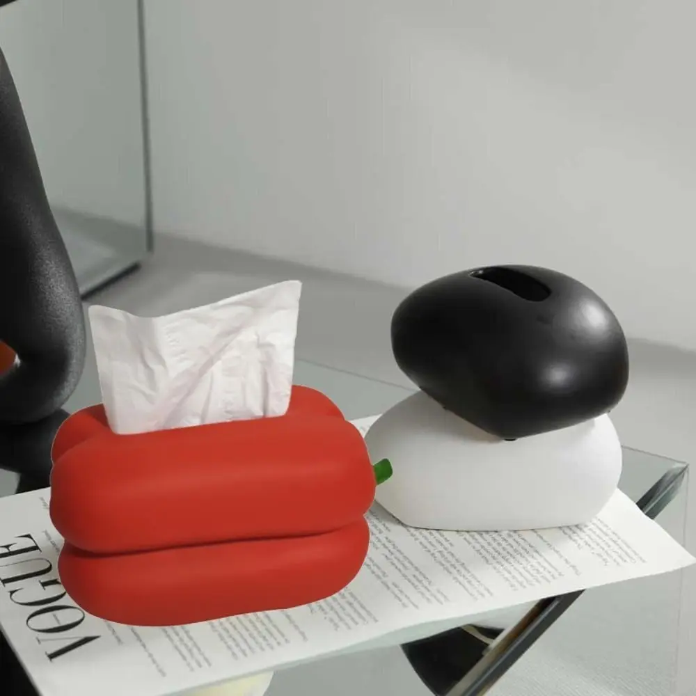 

Portable Cartoon Chili Napkin Box Funny Design Decoration Creative Tissue Box Stylish Waterproof Paper Drawer Office