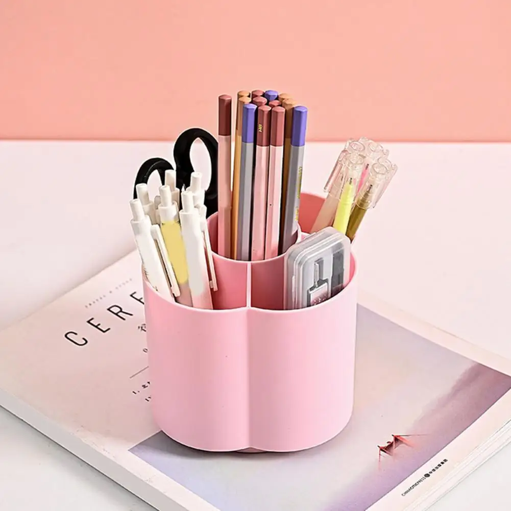 Convenient Makeup Organizer Easy to Pick Up Storage Holder 360 Degree Rotatable Pencil Makeup Tool Organizer  Storage