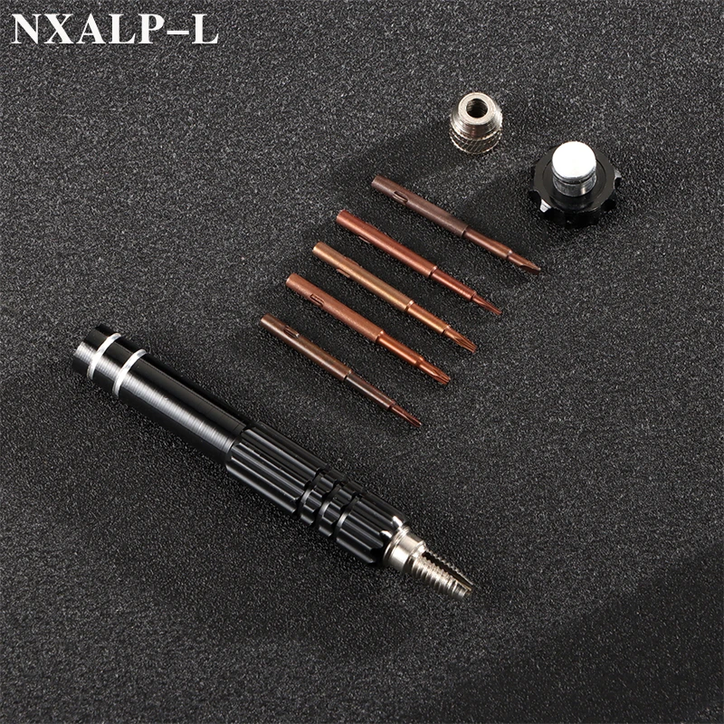 시계 수리 스크루 드라이버 핸들 5 in 1 합금 자기 분해 시계 제조 업체 전화 Eletronic 용 오픈 수리 스크루 드라이버 도구