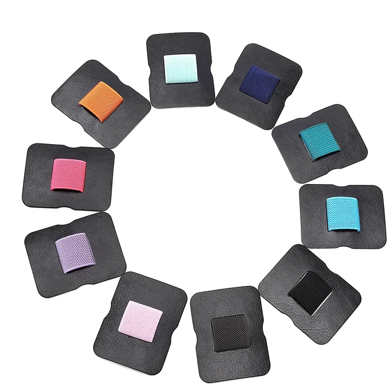 AED5-10Piece Pen Holder For Notebooks Elastic Pen Holder Pen Holder For Clipboard, Planner Pen Holder Random Color 6.5X5cm