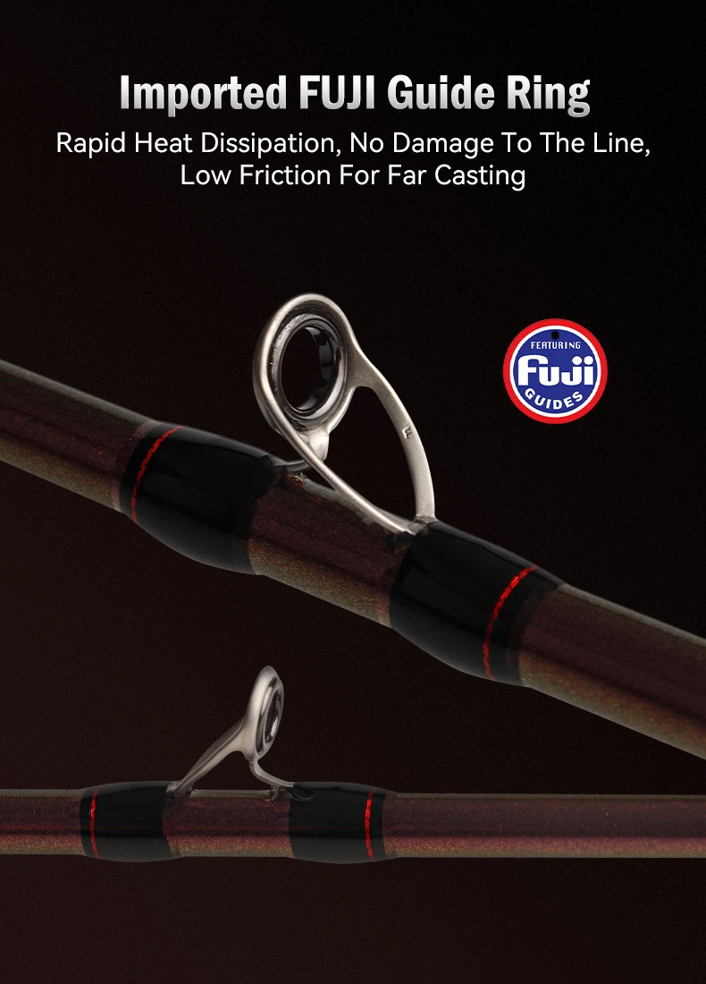 INKRUSH Superleichte 165MH H XH Tako Octopus Boot Angelruten Titan Spitze Tintenfisch Angeln Casting Tintenfisch Boot Angeln Webfoot – Detail 4