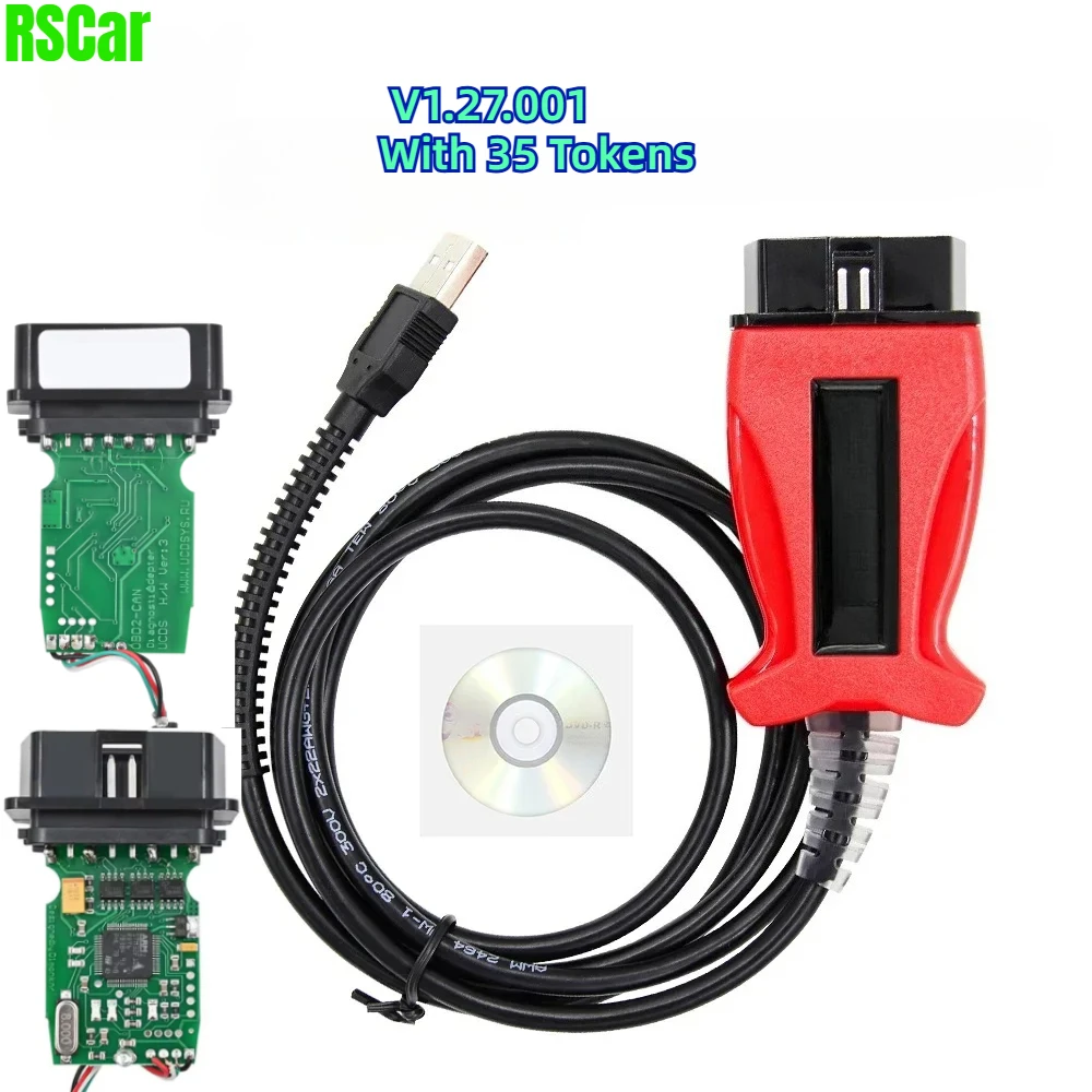 Latest for Ford UCDS Pro+ V1.27.001 Full Functions with 35 Tokens Auto OBD2 Scanner Cable Adapter ECU Programmer Tool UCDS Pro