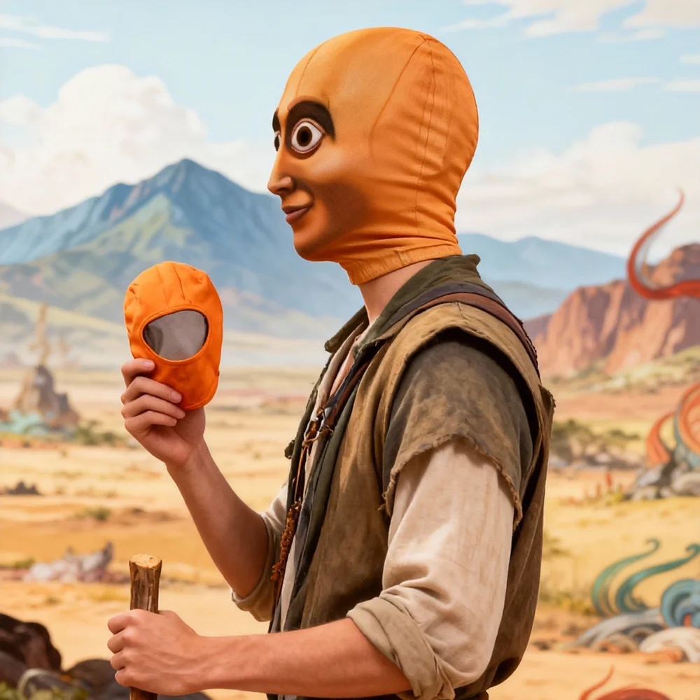 قناع وجه كامل مطبوع ثلاثي الأبعاد بالاكلافا قناع تأثير بصري واقعي لدعائم حفلات الهالوين للعب الأدوار #4