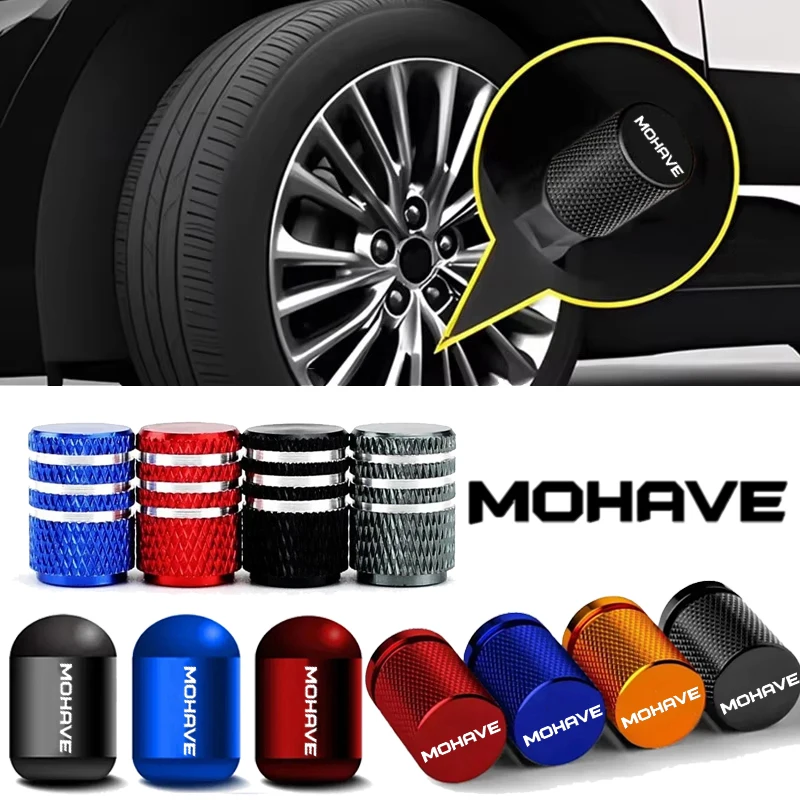 4PCS Car Wheel Tire Valve Caps Stem Caps Exterior for KIA MOHAVE Logo K9 KX3 KX5 Morning NIRO PICANTO RIO Accessories
