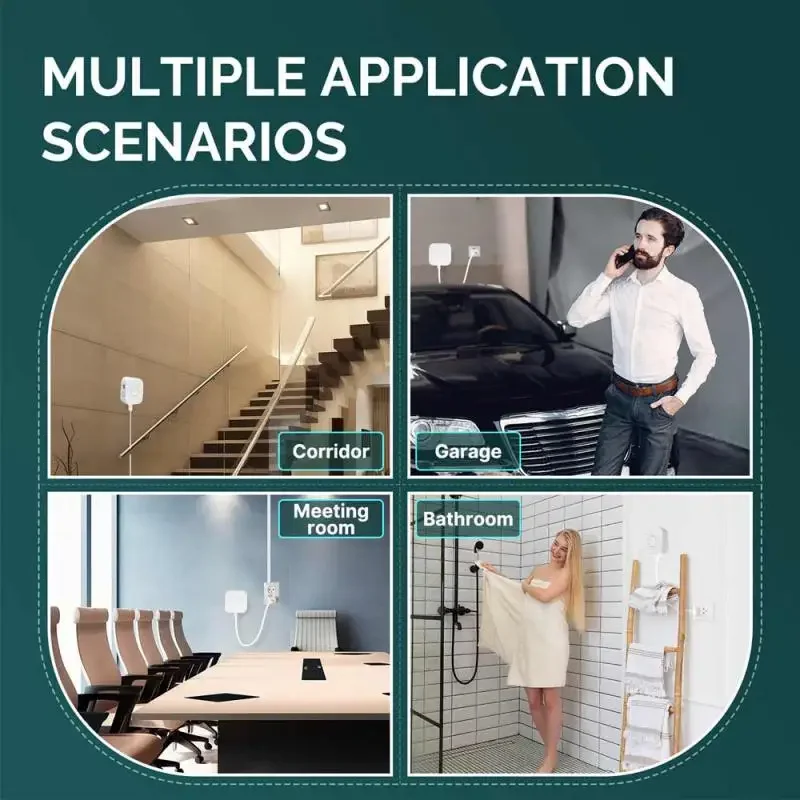 ZigBee Wi-Fi Sensor de Movimento de Pressão Humana, Sensor PIR, Luz Radar 24G MmWave, Trabalhar com Tuya Smart Life