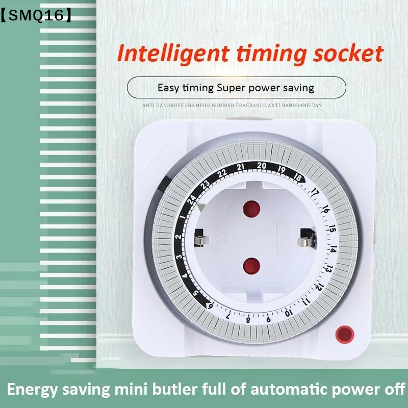 24 Hours Mechanical Timer Smart Countdown Auto Power-off Socket Timer EU Plug For Indoor Use【SMQ】