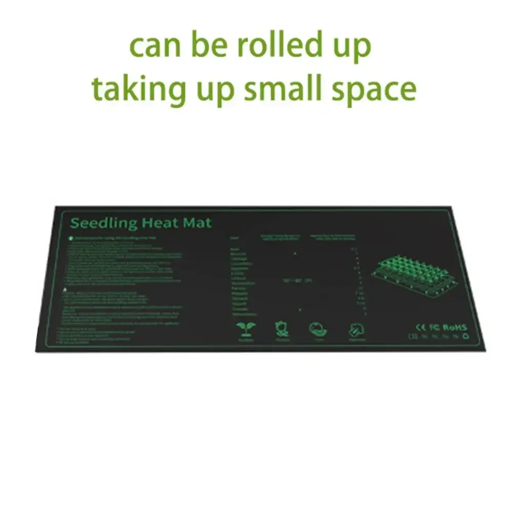 Thermostat Controlled Heating Mat for Indoor Plants Energy Efficient Waterproof Design Fits Standard 1020 Trays 10 by 20 inches