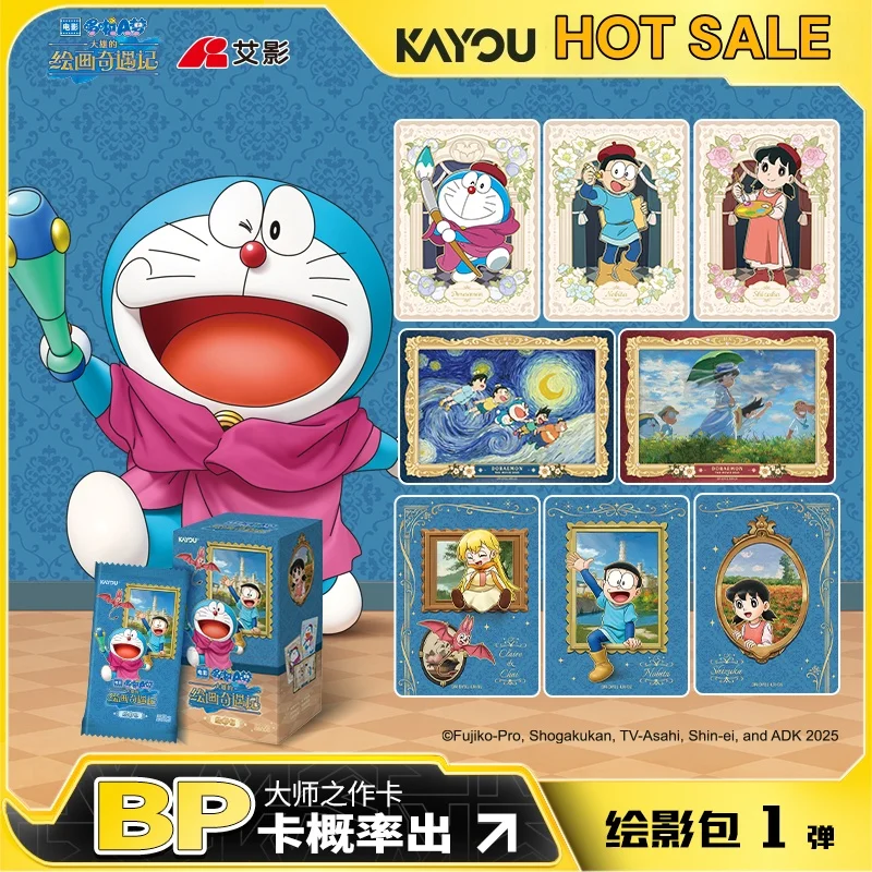 

Подлинные в наличии карты KAYOU Doraemon, живопись Nobita's, приключенческий рисунок теней, Sereis, коллекционная карта аниме для девочек, подарок на день рождения