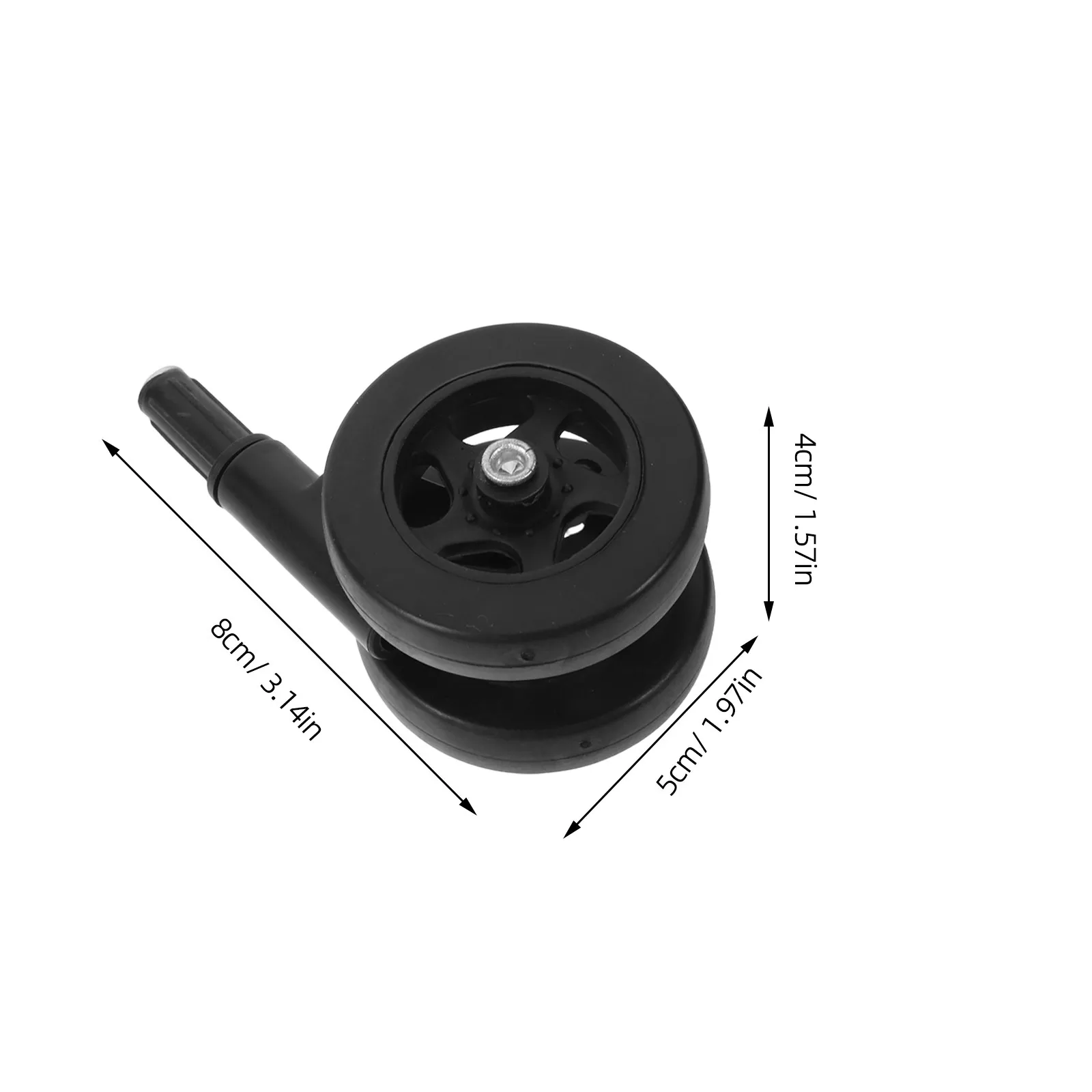 4pcs Black Silent Baby Walker Wheels Replacement – Universal Plastic Caster Wheels for Toddler Learning Walker