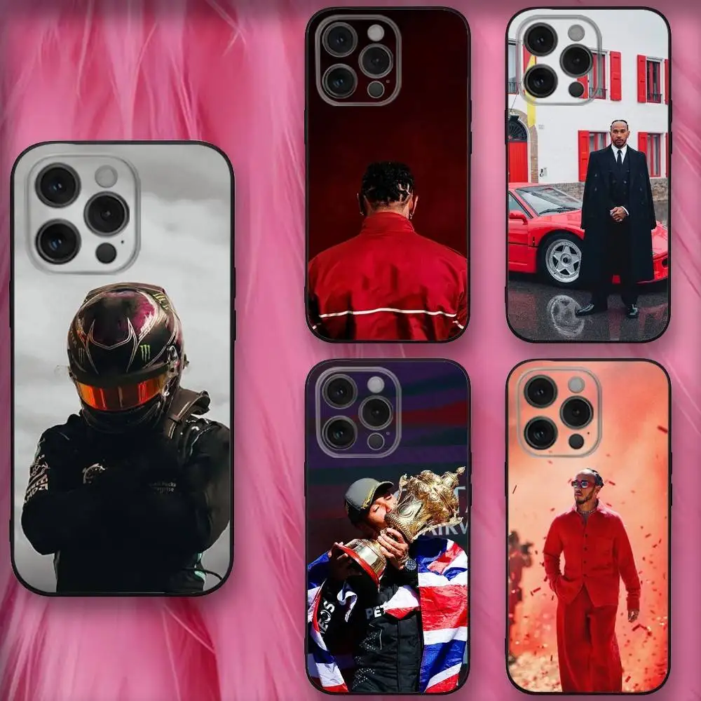 

L-Lewis H-Hamiltons Phone Case For iPhone 16,se4,15,14,13,12,11,Pro,X,XS,Max,XR,Plus,Mini Soft Black Cover