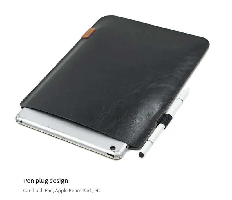 Ultradünne PU-Leder-Tablet-Hülle für 8,3/10,9/11/12,9/13 Zoll, Tasche mit direkter Seitenzugangsstiftschlitz für iPad Mini 7,9 Air Pro 13 Zoll – Detail 2