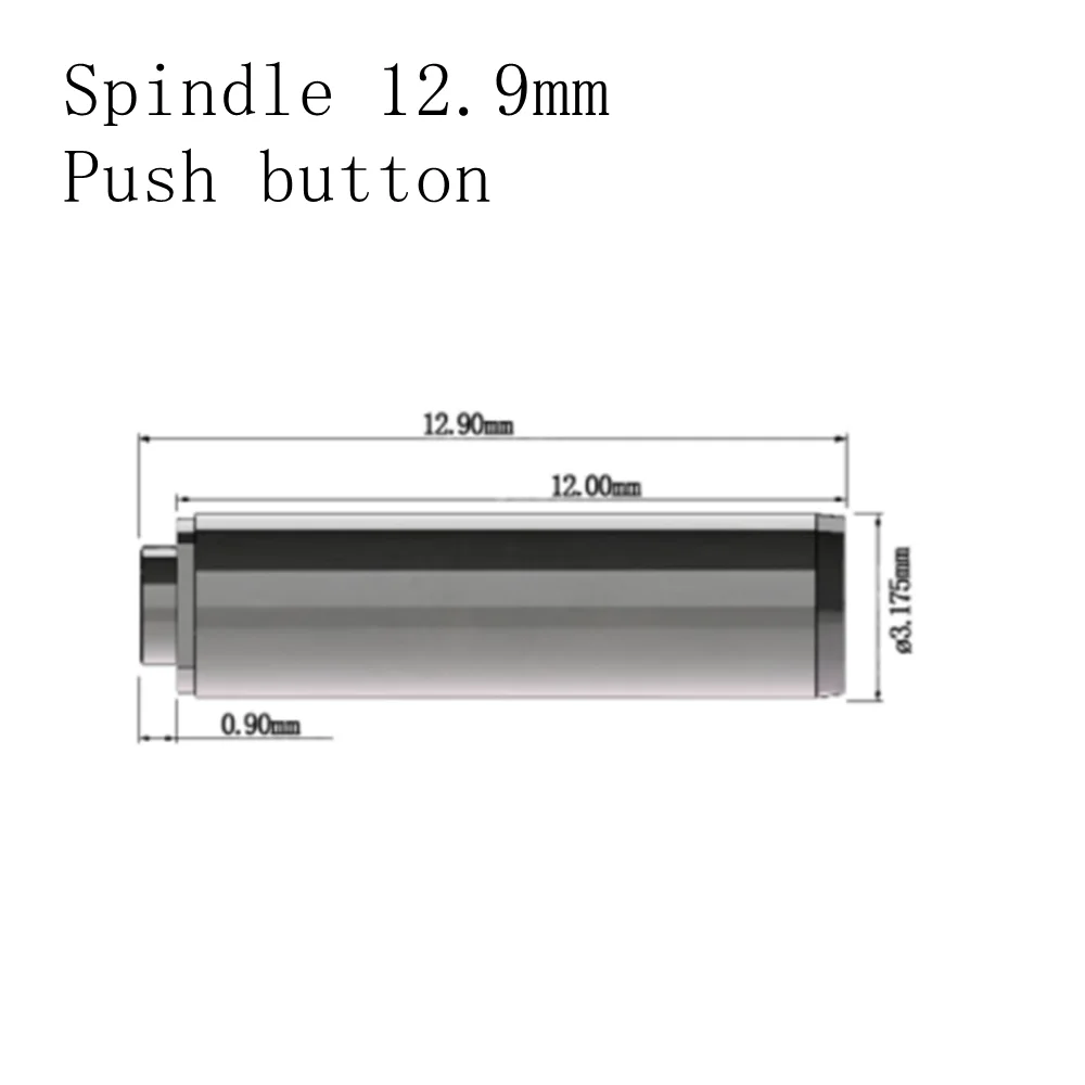 

10 шт. шпинделей для наконечников, диаметр 12,9 мм, с кнопкой PB