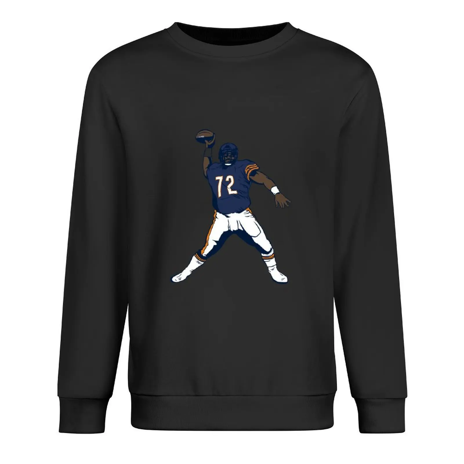 

William Perry #72 ‘The Fridge’ Digital Art Pullover men wear anime clothes clothes for men sweatshirt male