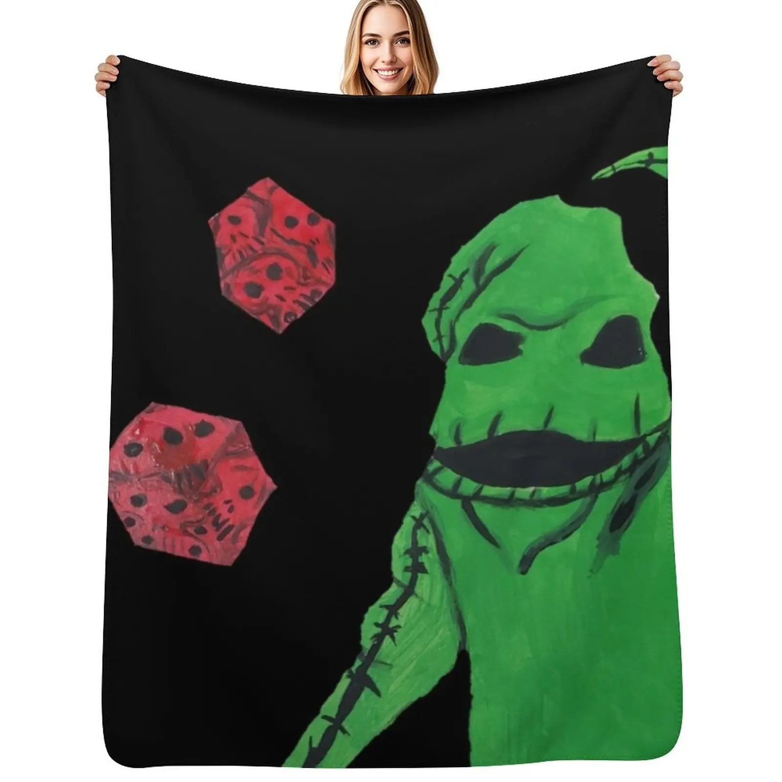 Одеяло Oogie Boogie, мягкое одеяло для детей, декоративные одеяла на заказ