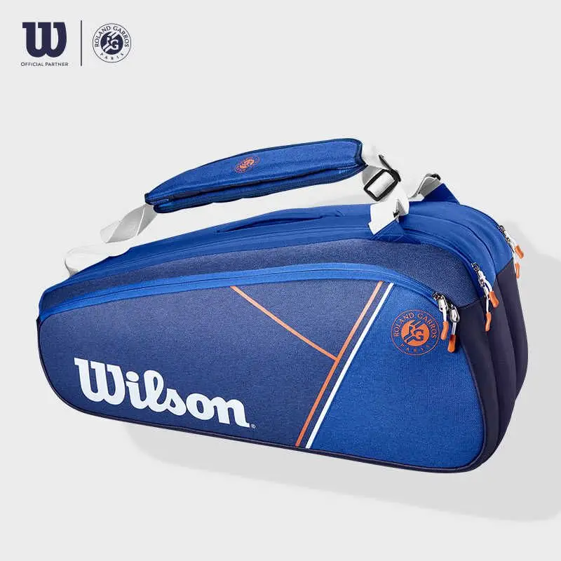 Wilson Roland Garros Tennis Rackets Bag French Open Commemorative Tour Tennis Racquets Backpack 15-Pack Large-Capacity Backpack