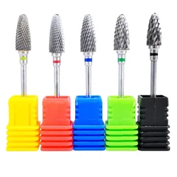 5Pcs Ø2.35 x 6mm Stainless Steel Burs 3/32 Inch Shank Cutting Burr For Rotary Tool Use for Dental Polishing Nail Drill Bits