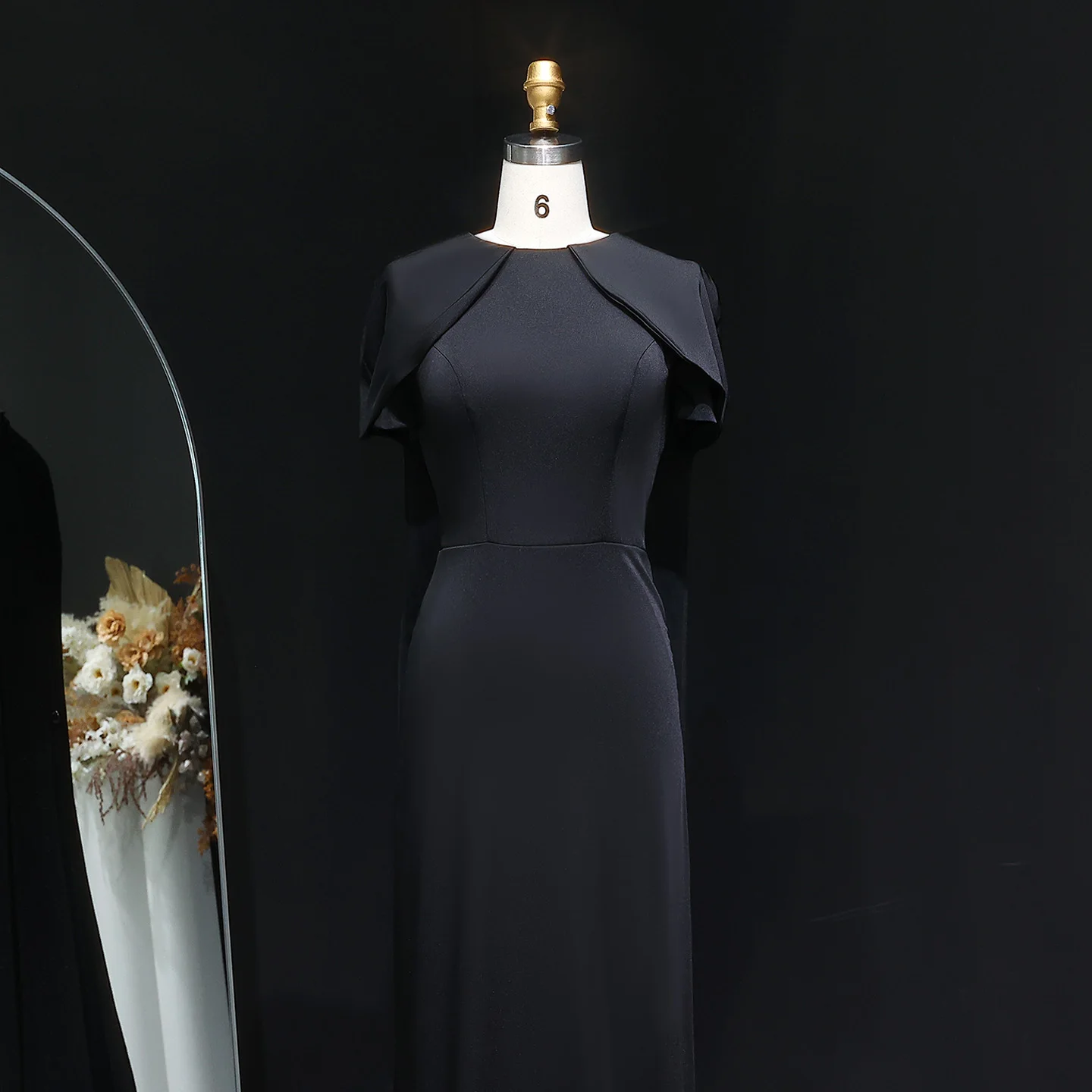 Sharon Said Saudi-Arabien Elegantes Rosa Burgunderrotes Schwarzes Meerjungfrauen-Abendkleid für 2026 Dubai Party Hochzeitskleider SF033 Maßanfertigung – Detail 13