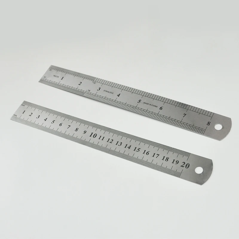 15/20/30cm metric, British, Metal, Long Scale, Iron Ruler, Drawing and Measurement