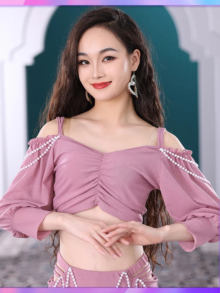 솔리드 컬러 오리엔탈 댄스 플라멩코 이집트 밸리 댄스 슈트 재즈 스플릿 무대 의상 댄서 라틴 의류 스팽글 탑 스커트