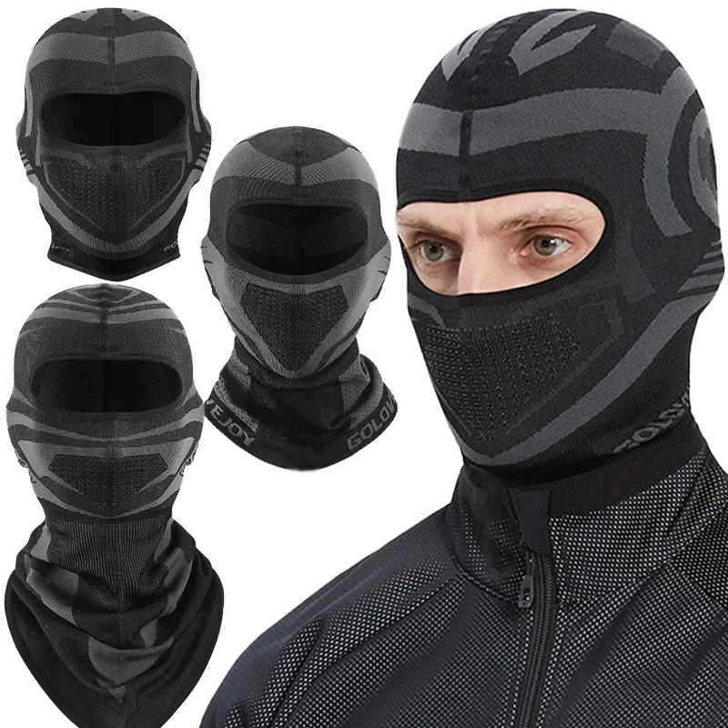 

Motorcycle Balaclava Full Face Mask Outdoor Riding Sports Neck Mask Breathable Perspiration Motocross Cycling Mask Helmet Hood